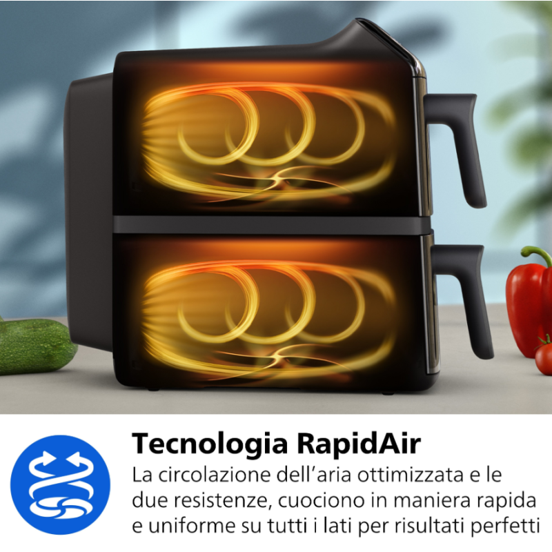PHILIPS NA462/70 FRIGGITRICE AD ARIA AIRFRYER...