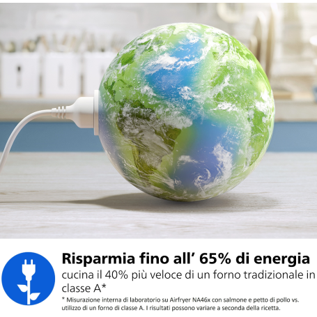 PHILIPS NA462/70 FRIGGITRICE AD ARIA AIRFRYER 4000 10LT 2750W NERA