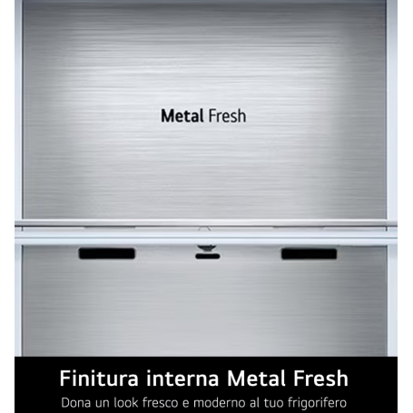 LG GBBS726AEV FRIGORIFERO COMBINATO LIBERA INSTALLAZIONE 375LT NO FROST WIFI CLASSE A NERO