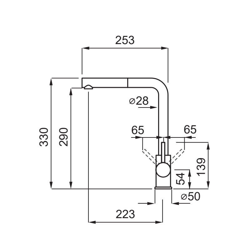 ELLECI MGKTRP59 MISCELATORE MONOCOMANDO CANNA...
