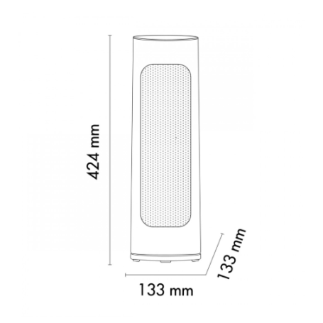 ARGO HOMER TERMOVENTILATORE ELETTRICO A TORRE 2000W CON TELECOMANDO COLORE BIANCO
