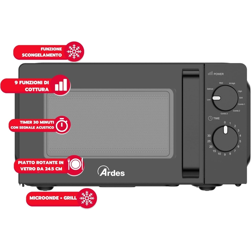 ARDES AR6520G FORNO A MICROONDE COMBINATO 20 LT...