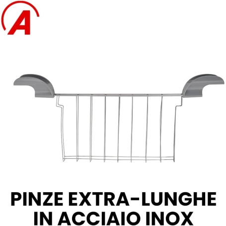 ARDES ARDTOAST02 TOSTAPANE 2 SCOMPARTI SEPARATI EXTRA-LUNGHI - BIANCO