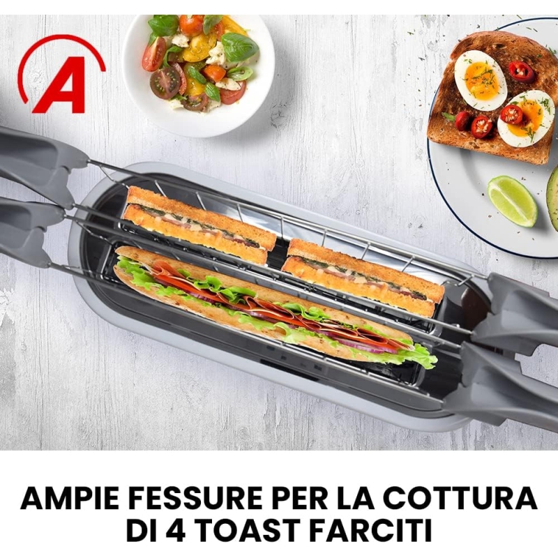 ARDES ARDTOAST02 TOSTAPANE 2 SCOMPARTI SEPARATI...