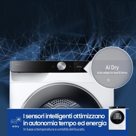 OUTLET SAMSUNG O-DV90DG6845LKU3 ASCIUGATRICE 9KG WIFI CLASSE A - CON DIFETTI