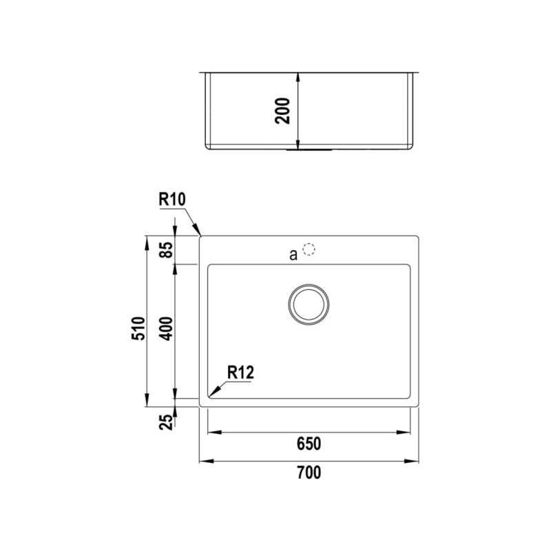 OUTLET Schock TECPN1002L Lavello Monovasca...