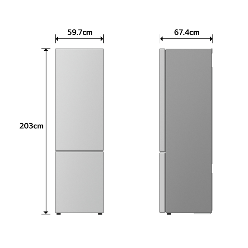 LG GBBS323CPY FRIGORIFERO COMBINATO LIBERA...