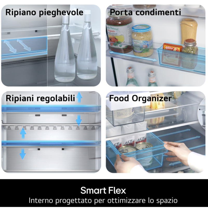 LG GBBS514CPY FRIGORIFERO COMBINATO LIBERA...