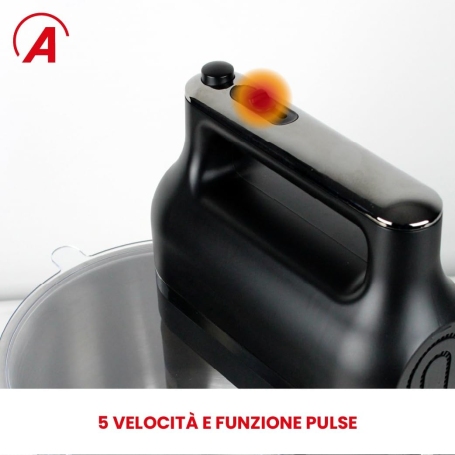 ARDES ARSBAT02 SATURNIUM Sbattitore Elettrico con Ciotola Autorotante da 3.5 Lt - ARDSBAT02