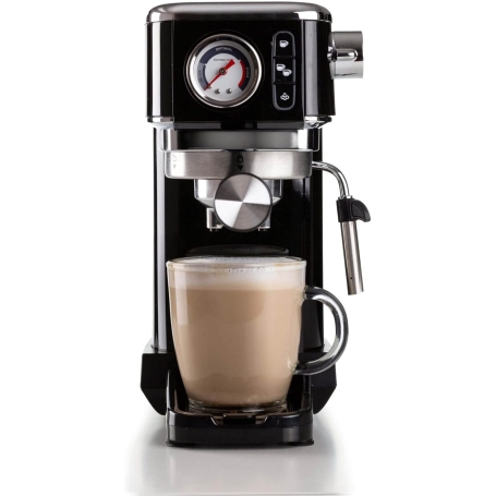 ARIETE 1381 MACCHINA DA CAFFE' ESPRESSO PER CIALDE O MACINATO 1300W SERBATOIO 1,1 LT NERO