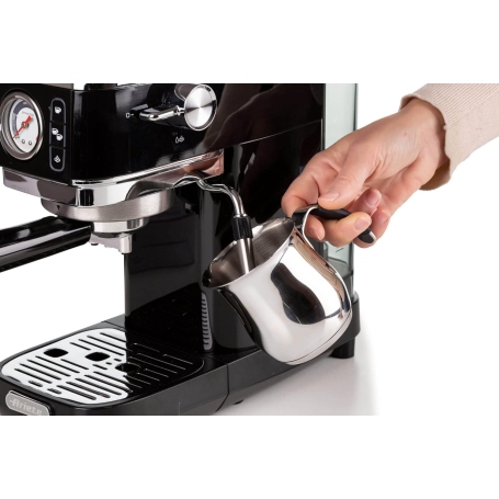 ARIETE 1381 MACCHINA DA CAFFE' ESPRESSO PER CIALDE O MACINATO 1300W SERBATOIO 1,1 LT NERO