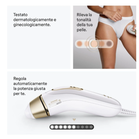 BRAUN SILK EXPERT PRO 5 PL5210 EPILATORE A LUCE PULSATA 10 LIVELLI DI INTENSITÀ