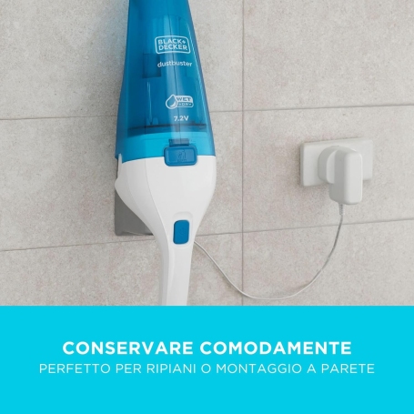 BLACK E DECKER WDC115WA Aspirino Portatile Senza Fili Wet e Dry 3.6V