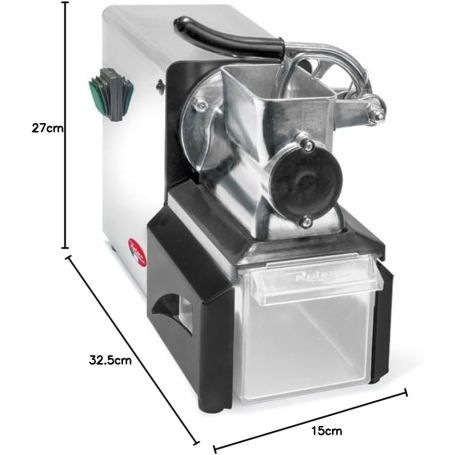 REBER 10053N Grattugia Elettrica Professionale 200W in Alluminio e Acciaio