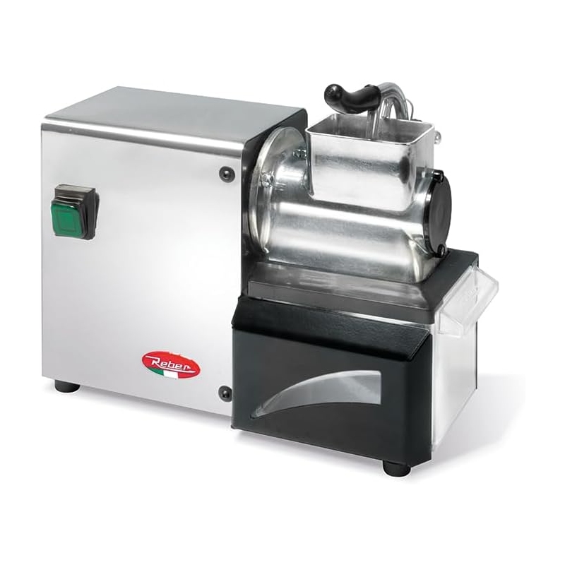 REBER 10053N Grattugia Elettrica 200W in Alluminio e Acciaio