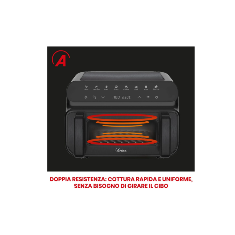ARDES ARDFRYA12GP Friggitrice ad aria 10lt...