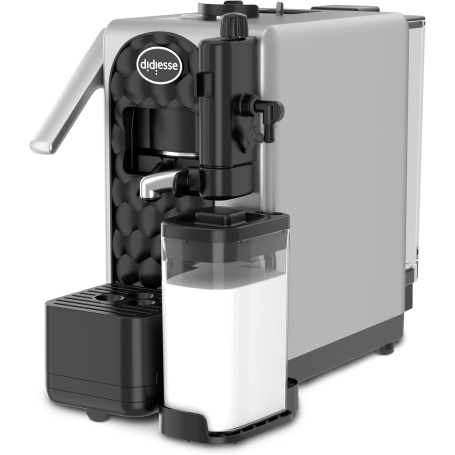 DIDIESSE MILKSIDE/SILVER Macchina da caffè espresso a cialde con cappuccinatore 1,3Lt Silver