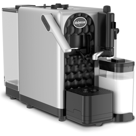 DIDIESSE MILKSIDE/SILVER Macchina da caffè espresso a cialde con cappuccinatore 1,3Lt Silver