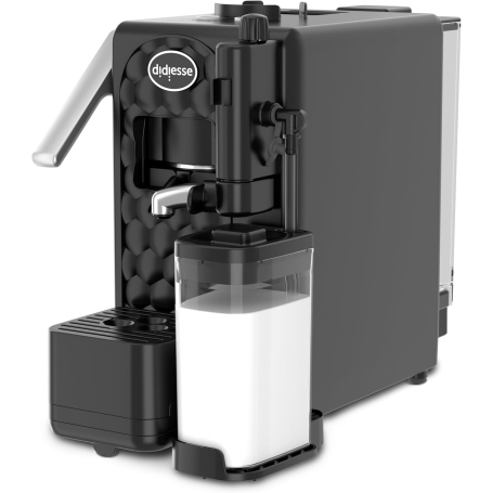 DIDIESSE MILKSIDE/BLACK Macchina da caffè espresso a cialde con cappuccinatore 1,3Lt - Nero