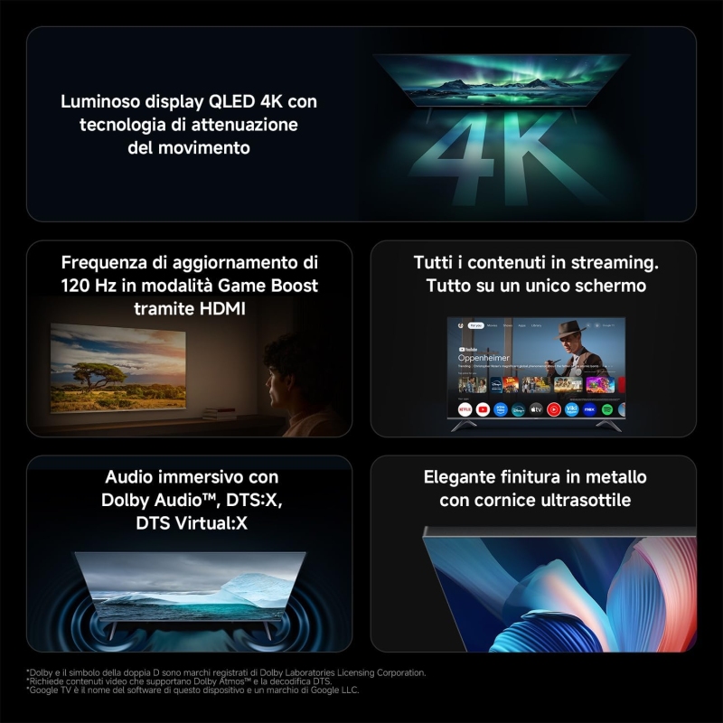 XIAOMI 50APRO Tv Q-Led 50'' Ultra HD 4K smart tv