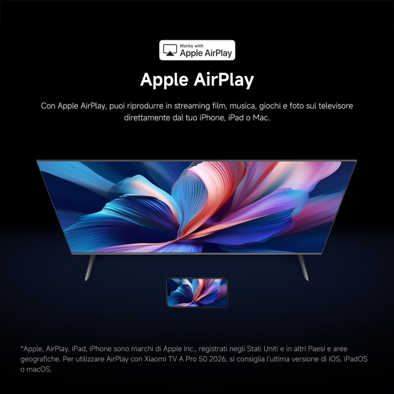 XIAOMI 50APRO Tv Q-Led 50'' Ultra HD 4K smart tv