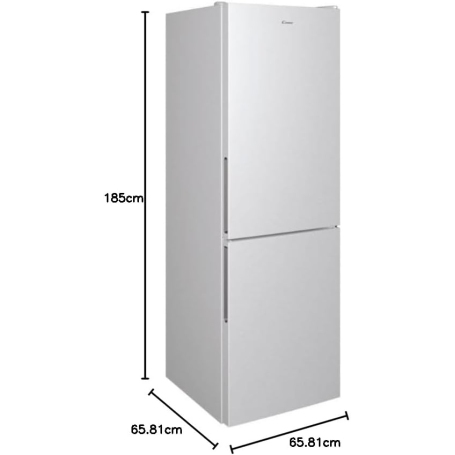 CANDY CCE3T618ES FRIGORIFERO COMBINATO LIBERA INSTALLAZIONE 341LT NO FROST CLASSE E COLORE SILVER