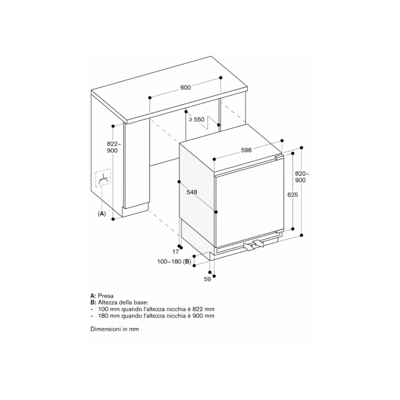 GAGGENAU RT202180 Frigorifero monoporta da...