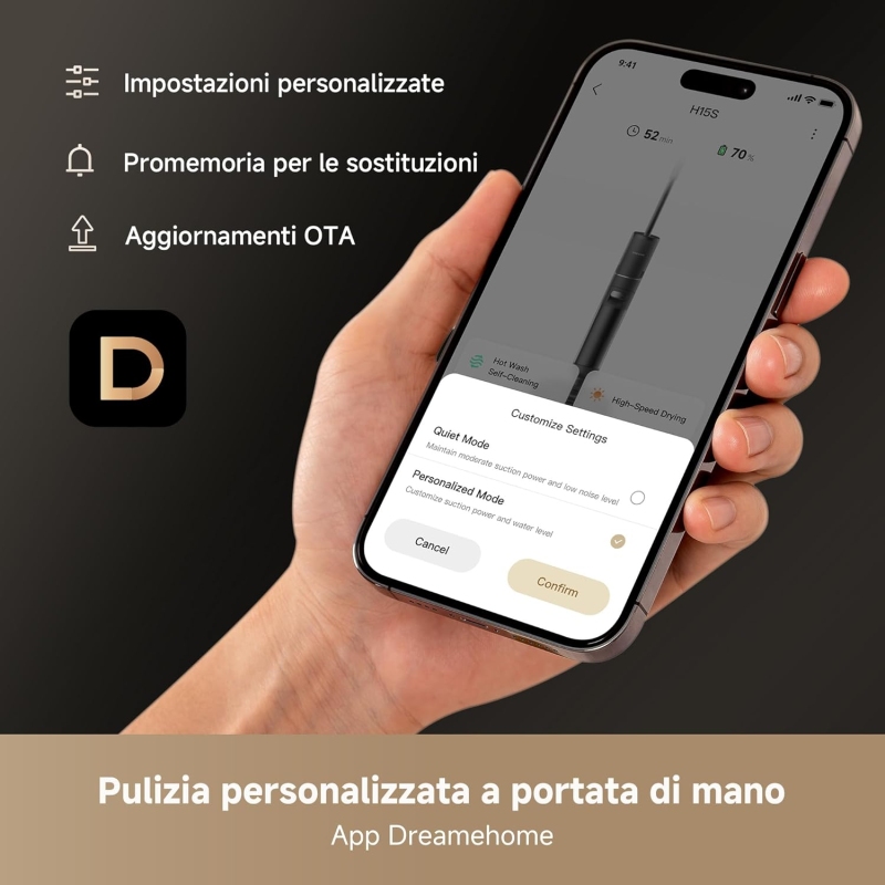 DREAME H15S SCOPA ELETTRICA E LAVAPAVIMENTI...