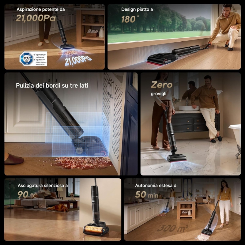 DREAME H15S SCOPA ELETTRICA E LAVAPAVIMENTI...