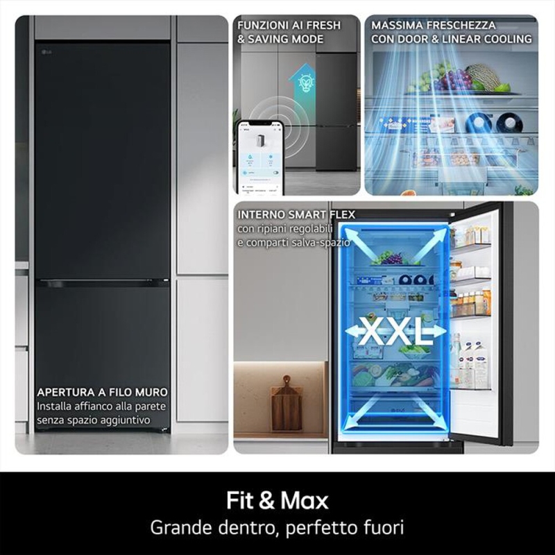 LG GBBW322CPY FRIGORIFEERO COMBINATO 465LT...