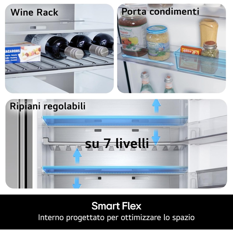 LG GBBW322CPY FRIGORIFEERO COMBINATO 465LT...