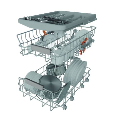 Hotpoint Ariston HA4ID11CS80 Lavastoviglie da incasso a Scomparsa Totale, 11 Coperti, Classe D