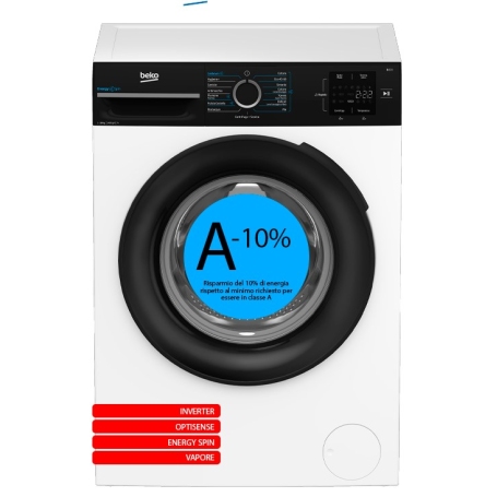 OUTLET BEKO BMWG10147EB LAVATRICE 10KG 1400 GIRI INVERTER CLASSE A - CON DIFETTI
