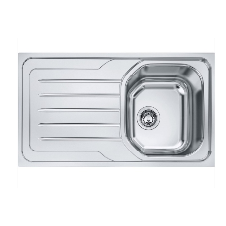 FRANKE OLN 611/86-G Lavello 1 Vasca con Gocciolatoio a Sinistra 86x50Cm - Inox - 101.0564.776
