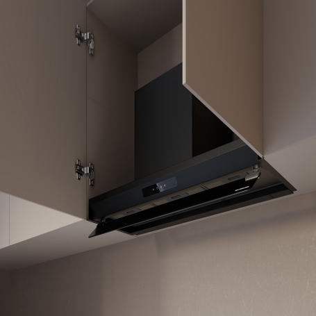 SILVERLINE 3129.9.733.28 Cappa ad Incasso Aspirante 90cm Inside 3 Drop Control - Nera