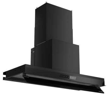 SILVERLINE 3129.9.733.28 Cappa ad Incasso Aspirante 90cm Inside 3 Drop Control - Nera