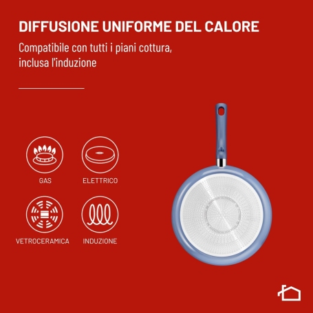 Lagostina Nettuno Set di 5 Pezzi, per Tutti i Piani Cottura