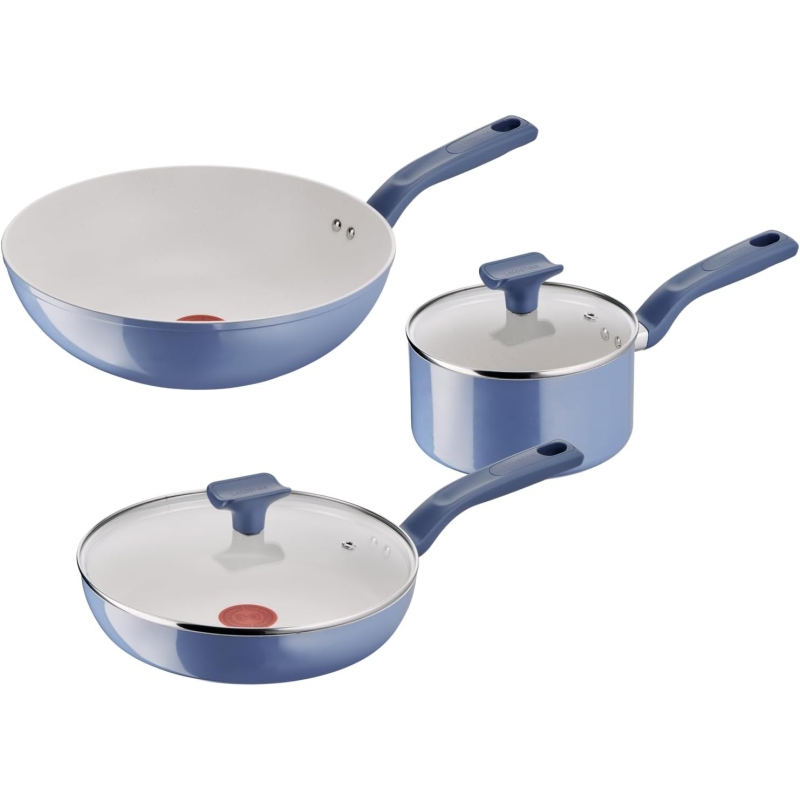 Lagostina Nettuno Set di 5 Pezzi, per Tutti i Piani Cottura