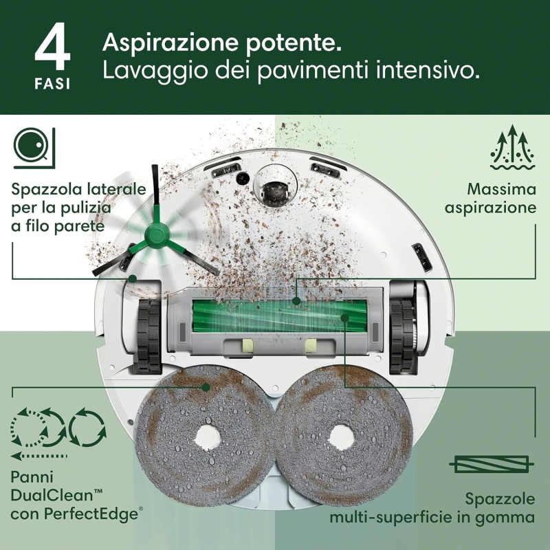 IROBOT ROOMBA COMBO 505 ROBOT ASPIRA E LAVA -...