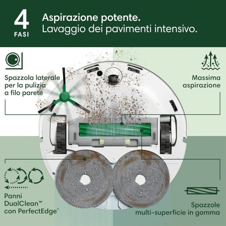 IROBOT ROOMBA COMBO 505 ROBOT ASPIRA E LAVA - ROOMBACOMBO505/WHT