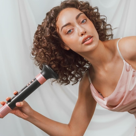 Cecotec CERAMICCARE14IN1/BLK Spazzola ad Aria Calda, 14 Accessori, Nero