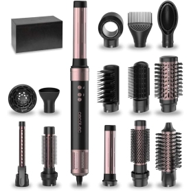 Cecotec CERAMICCARE14IN1/BLK Spazzola ad Aria Calda, 14...
