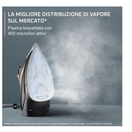 ROWENTA DW6341 FERRO DA STIRO A VAPORE 2600 W SERBATOIO 300 ML COLORE NERO/BRONZO