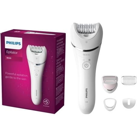 PHILIPS BRE710/00 SERIES 8000 EPILATORE RICARICABILE WET&DRY SENZA FILO