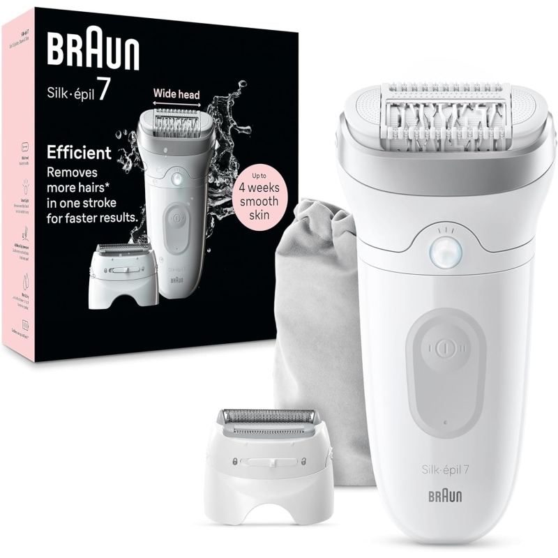 BRAUN SILK-EPIL 7 7041 EPILATORE SENZA FILO 2...