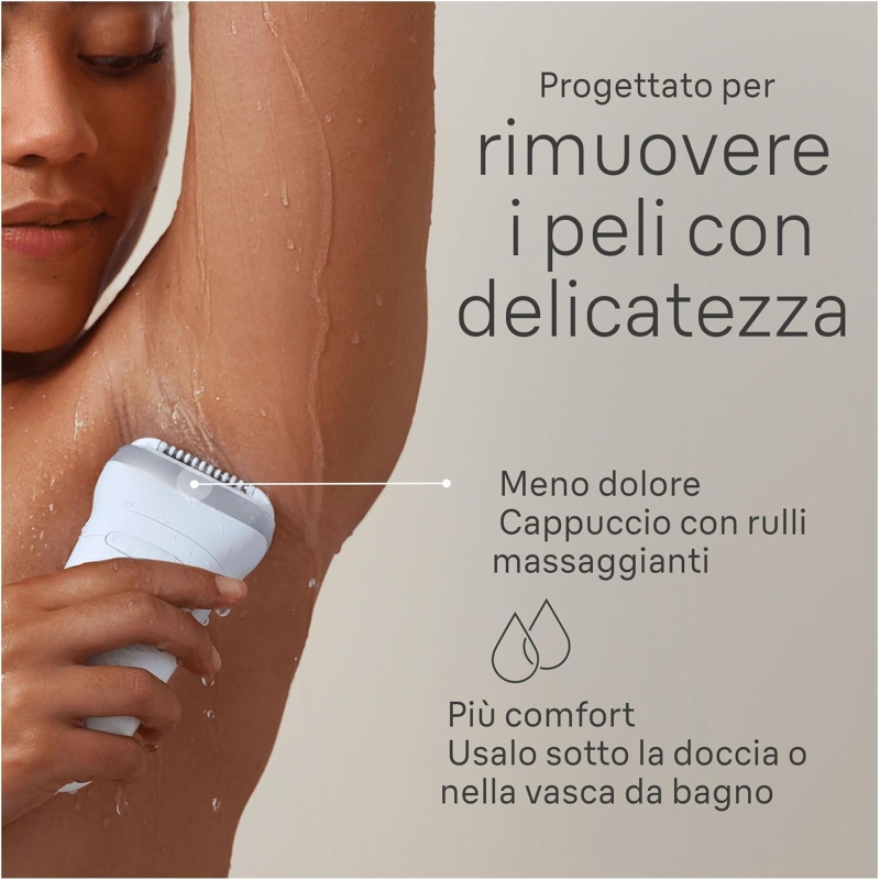 BRAUN SILK-EPIL 7 7041 EPILATORE SENZA FILO 2...