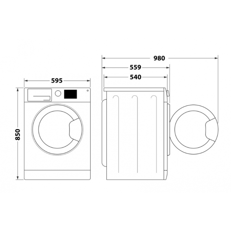 HOTPOINT ARISTON NDB9636DAIT LAVASCIUGA CARICA FRONTALE 9/6KG CLASSE A COLORE BIANCO - PROMO