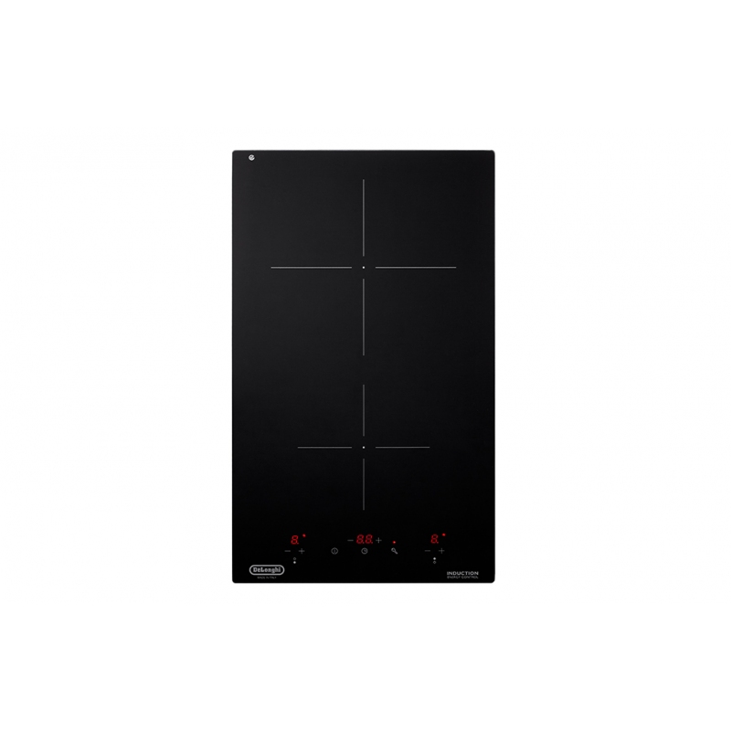 Piano cottura a Induzione 30cm De Longhi PIN 32, 2 Zone di cottura, in vetro Nero - PIN32