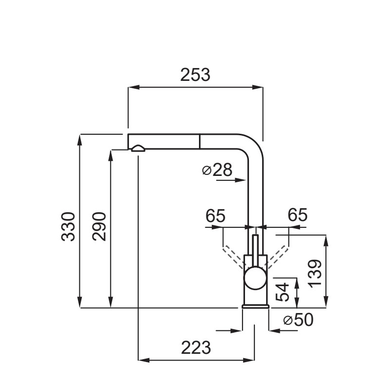 ELLECI MGKTRP51 MISCELATORE MONOCOMANDO CANNA...