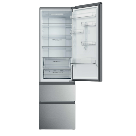 Haier HTR3620CNMG Frigorifero combinato 414 LT Total No Frost Classe C Colore Argento